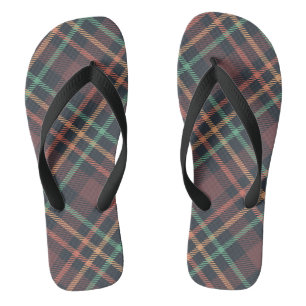 Classic Plaid Pattern Thongs