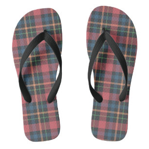 Classic Plaid Pattern Thongs
