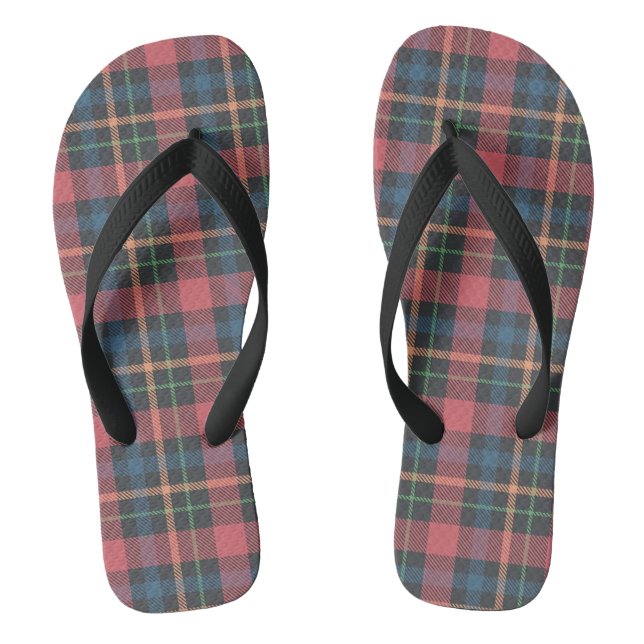 Classic Plaid Pattern Thongs (Footbed)