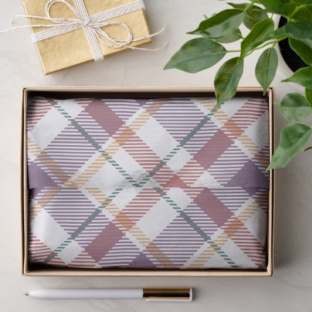 Classic Plaid Pattern Tissue Paper (Gift)