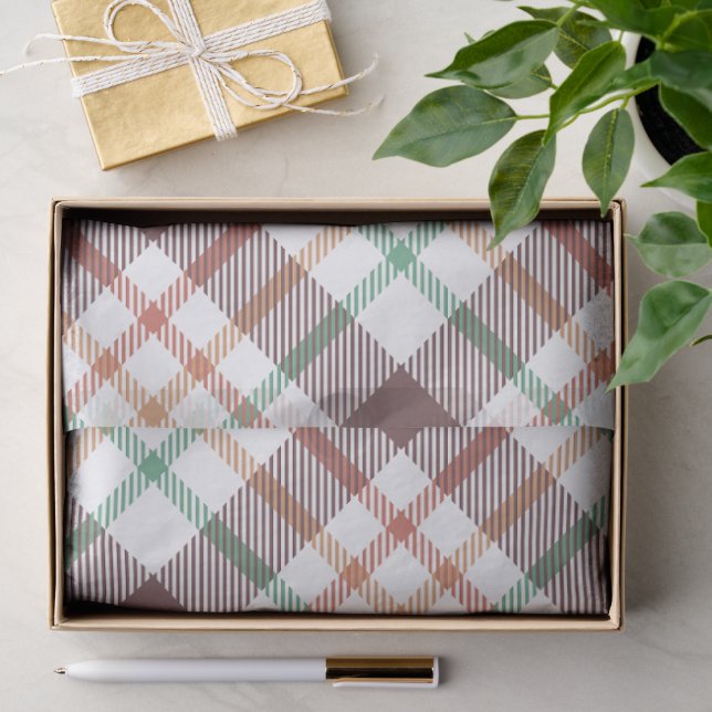 Classic Plaid Pattern Tissue Paper (Gift)
