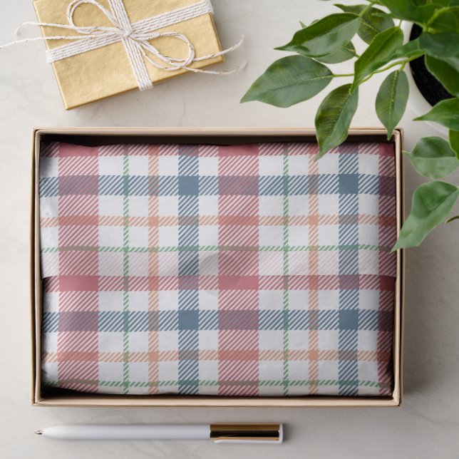 Classic Plaid Pattern Tissue Paper (Gift)