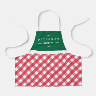 Classic Plaid Personalised Kid Apron