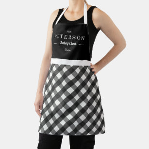 Classic Plaid Personalised Matching Family Apron