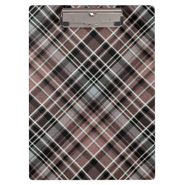 Classic Plaid Tartan Clipboard (Front)