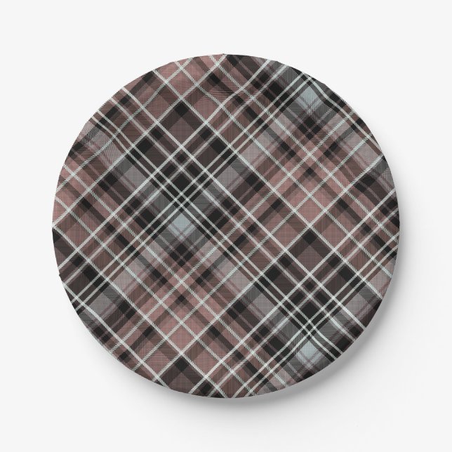 Classic Plaid Tartan  Paper Plate (Front)
