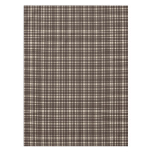 Classic Plaid Tartan Pattern-Dark Brown & Taupe Tablecloth