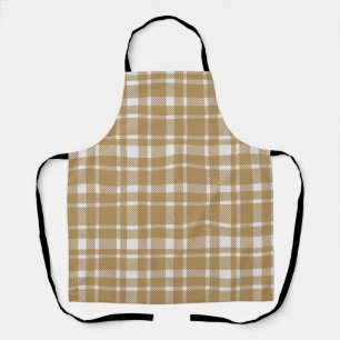 Classic Plaid Tartan Pattern-Warm Earthy Apron