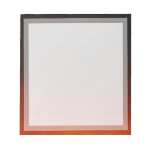 Classic Plain Orange Sunset Boarder Photo frame Notepad