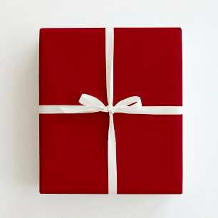 Classic Plain Red / Solid Red Christmas Wrapping Paper