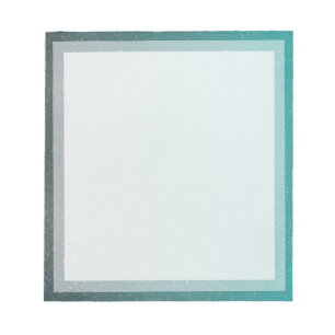 Classic Plain Sea Blue Boarder Photo frame Notepad