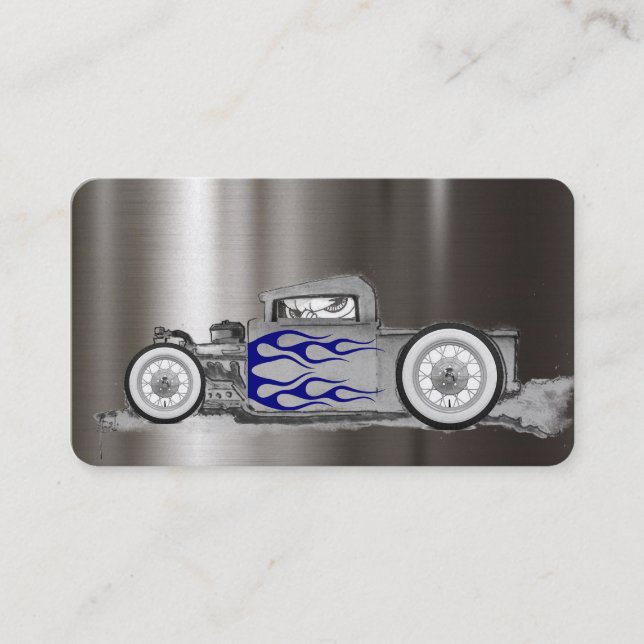 Classic Platinum Automotive Business Cards (Front)