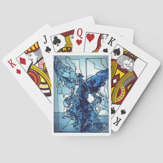 Classic Playing Cards Blue Angel (Back)