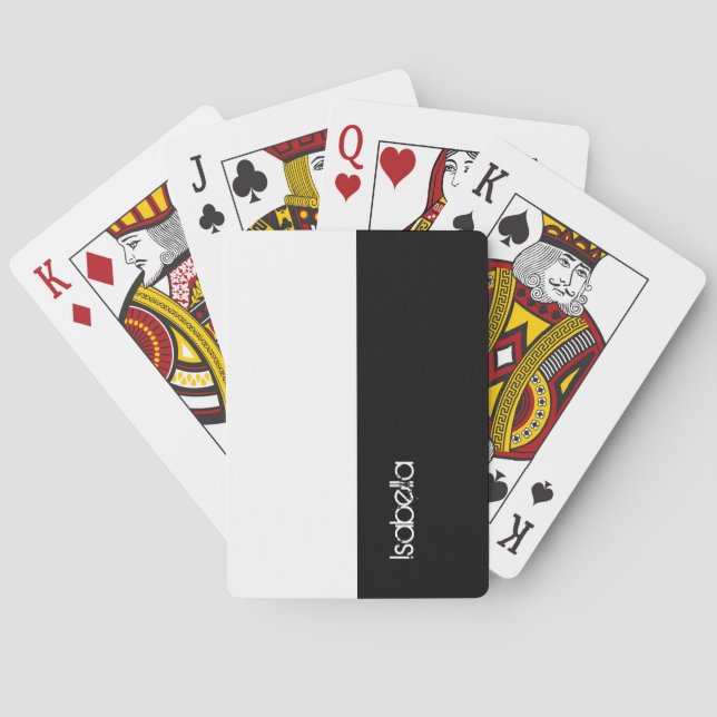 Classic Playing Cards Custom Your name (Back)