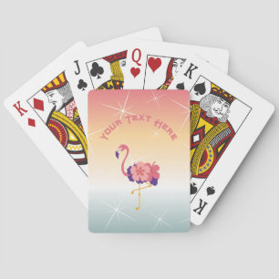 Classic Playing Cards Flamingo Sunset Party Game