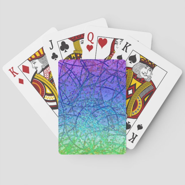 Classic Playing Cards Grunge Art Abstract (Back)