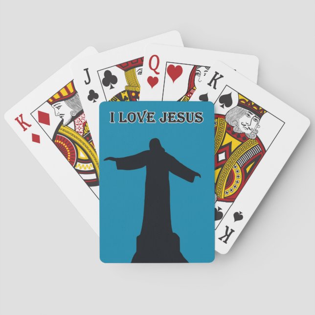 Classic Playing Cards   i love jesus  (Back)