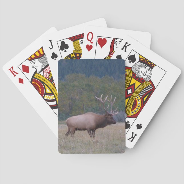 Classic Playing Cards of bull elk (Back)