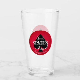 Classic Playing Cards Spades Room Glass - Spade