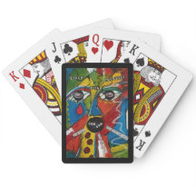 Classic Playing Cards with Art "Stuck"