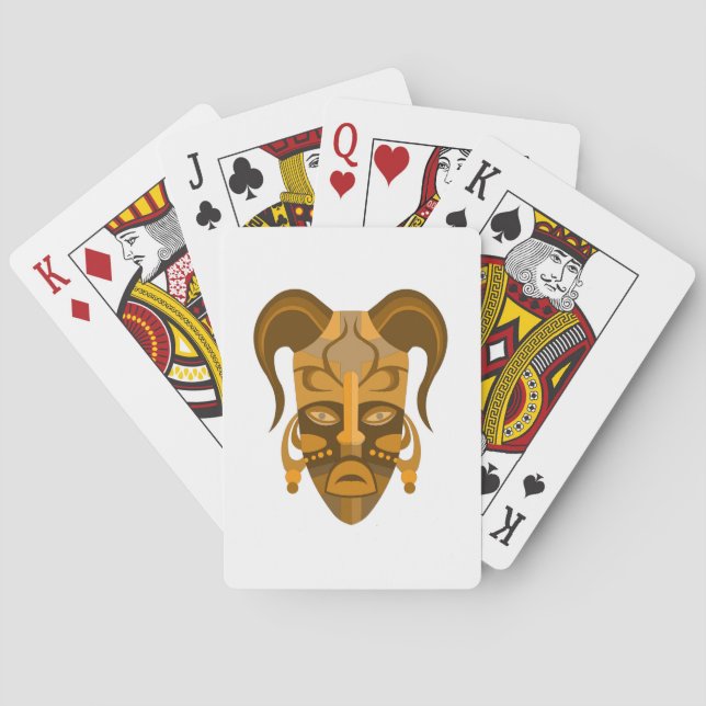 Classic Playing Cards with mask (Back)
