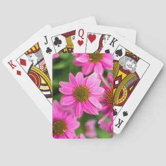 Classic Playing Cards with Pink coneflower