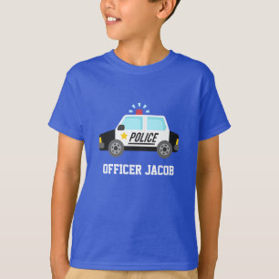 Classic Police Car with Siren For Kids T-Shirt
