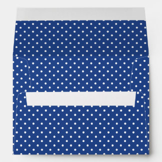 Classic Polka Dot White - True Blue Envelope