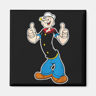 Classic Pop Eye Vintage Cartoon Thumbs Up T-shirt. Magnet