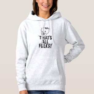 Classic Porky Pig "That's All Folks!" Hoodie