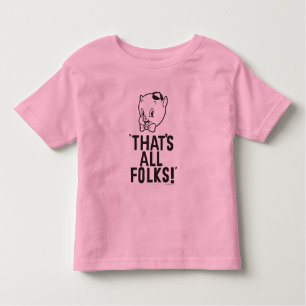 Classic Porky Pig "That's All Folks!" Toddler T-Shirt