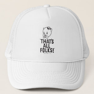 Classic Porky Pig "That's All Folks!" Trucker Hat
