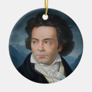 Classic Portrait of Beethoven Ceramic Ornament