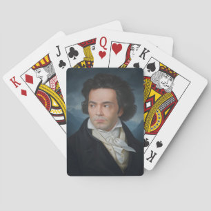 Classic Portrait of Beethoven Playing Cards