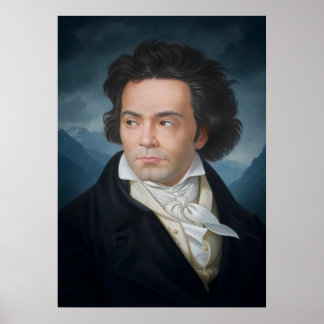Classic Portrait of Beethoven Poster