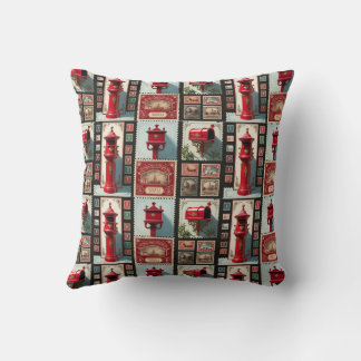 Classic Postal Theme Home Decor Cushion
