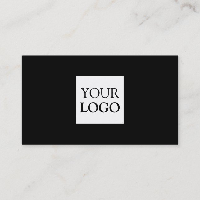 Classic Premium Black Business Card (Front)