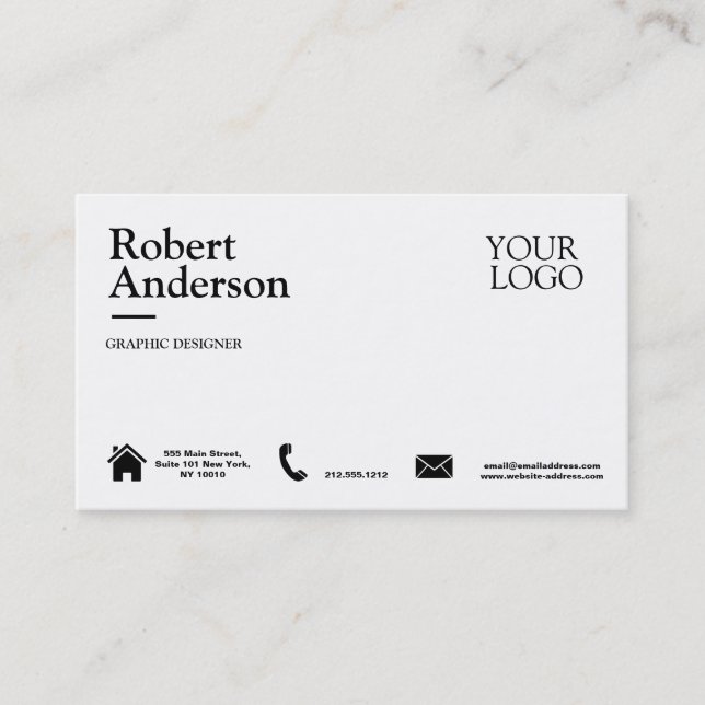Classic Premium Pearl Standard Business Card (Front)