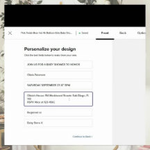 Classic Preppy Blue Plaid Teddy Bear Baby Shower