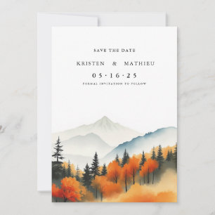Classic Printable Mountain Save The Date