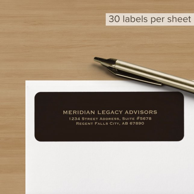 Classic Professional Address Label Return Address Label (Creator Uploaded)