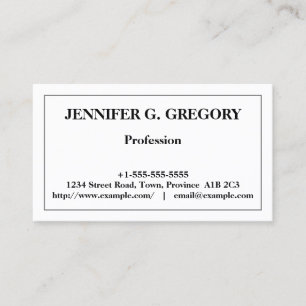Classic Professional Business Card