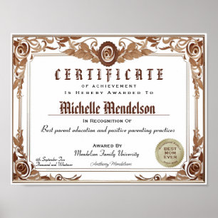 Classic Professional fake diploma certificate  Poster