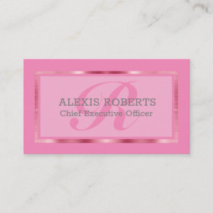 Classic Professional Feminine Elegant Business Ca Business Card