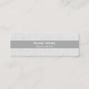 Classic Professional Grey Mini Business Cards