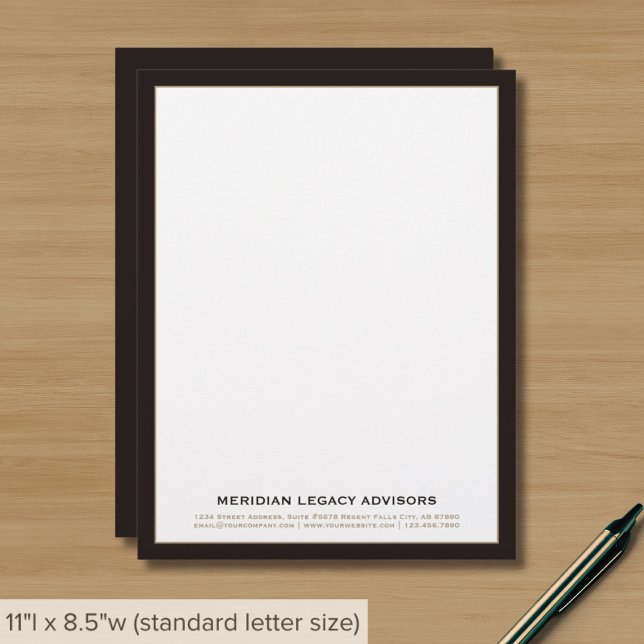 Classic Professional Letterhead (Creator Uploaded)