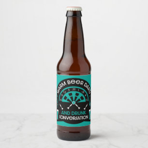 Classic Pub Darts Beer Bottle Label