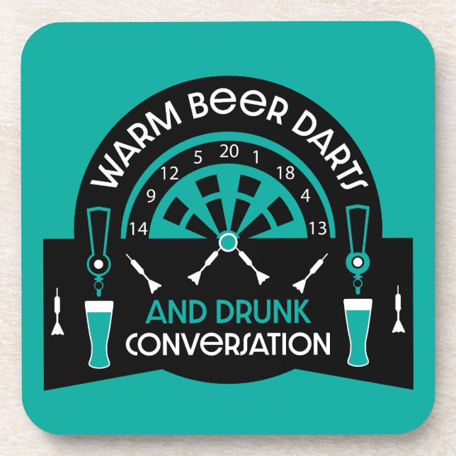 Classic Pub Darts Coaster (Front)