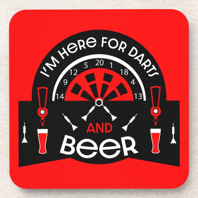 Classic Pub Darts Coaster (Front)