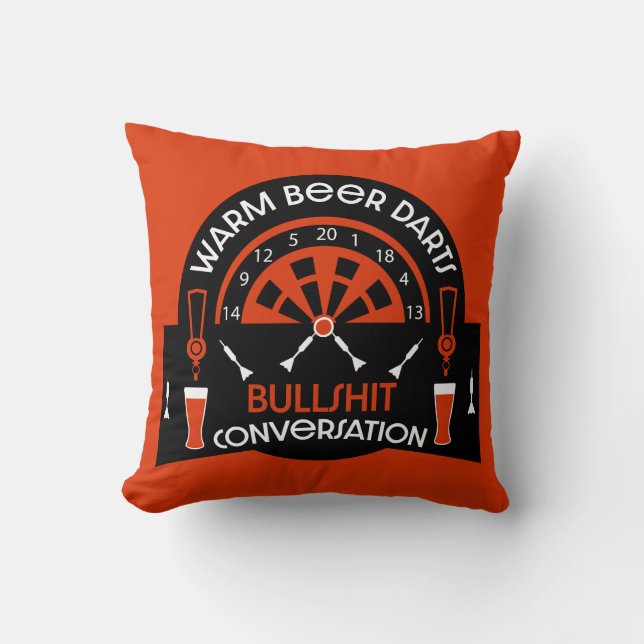 Classic Pub Darts Cushion (Front)
